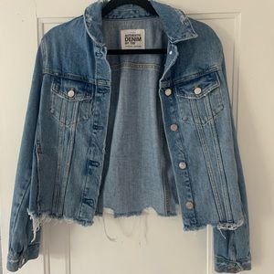 Zara Denim Cropped Jacket